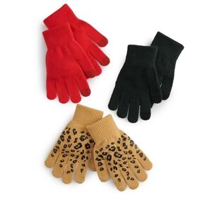 3 for $30. Set of touch screen compatible gloves